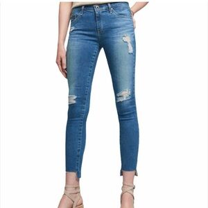 AG Adriano Goldschmied The Middi Ankle Mid Rise Legging Ankle Denim Jeans 24R